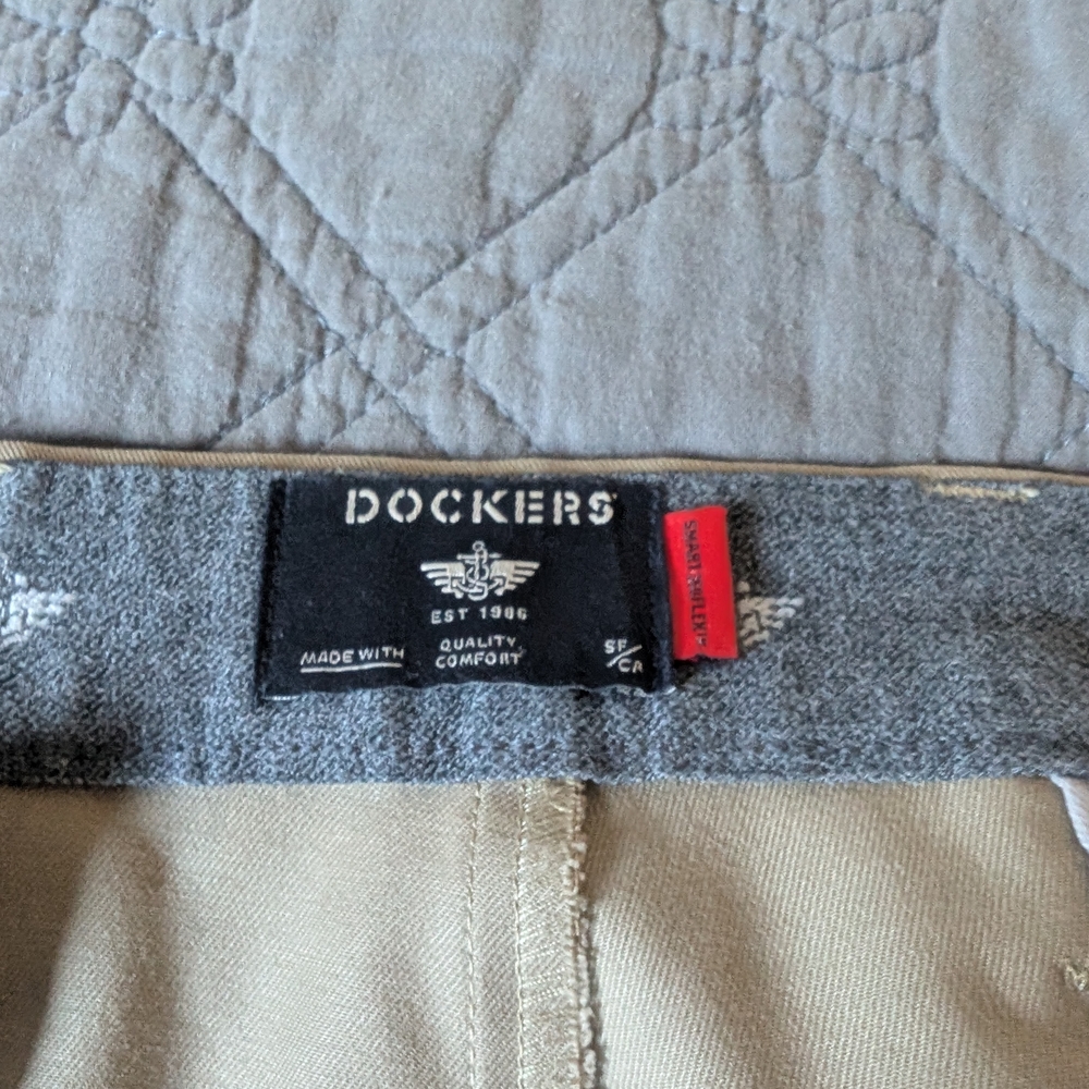 Dockers Beige Casual Trousers 34W x 30L